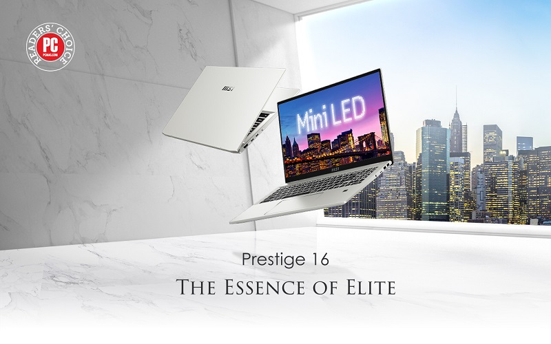 Laptop MSI Prestige 16 sở hữu màn hình mini-LED và Intel Gen 12 chuẩn bị ra mắt